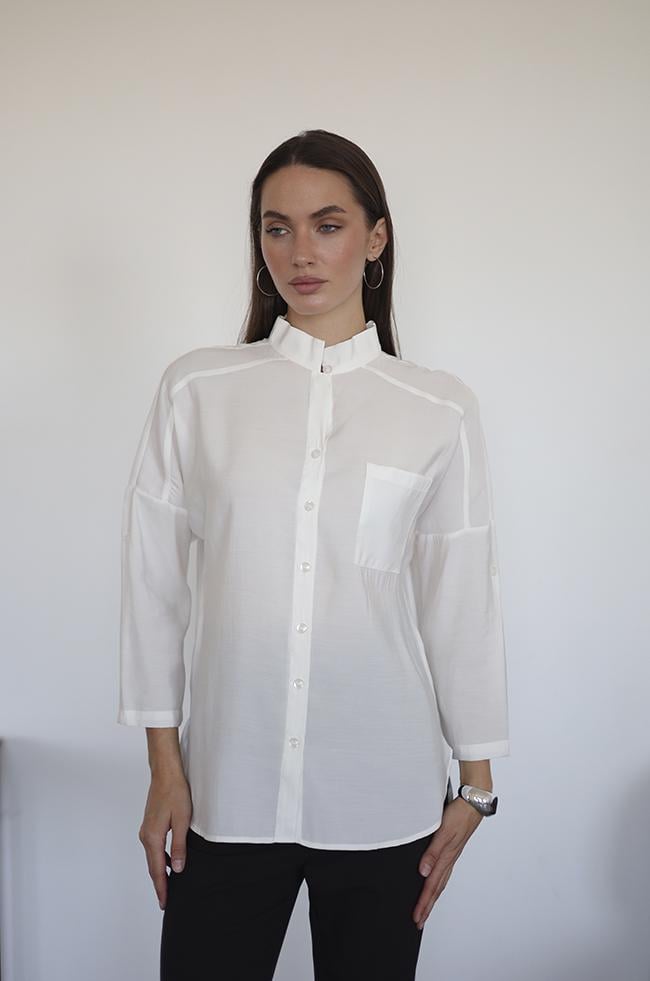 Сорочка LIpar 2962 оверсайз р. 54 Кремовий (16957464)