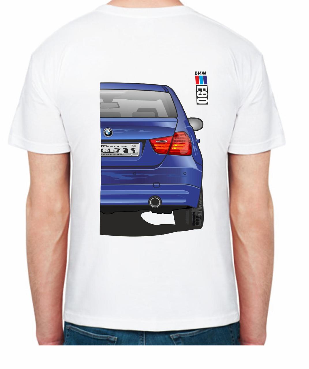 Футболка мужская Avtolife BMW E90 Stock FR 307491 XL Белый (2496231473) - фото 2 Футболка мужская Avtolife BMW E90 Stock FR 307491 XL Белый (2496231473) - фото 2