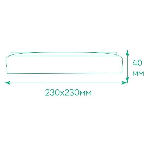 Светильник светодиодный Ardero 36 Вт 5000K квадратный Белый (AL802ARD 36w) - фото 3 Светильник светодиодный Ardero 36 Вт 5000K квадратный Белый (AL802ARD 36w) - фото 3