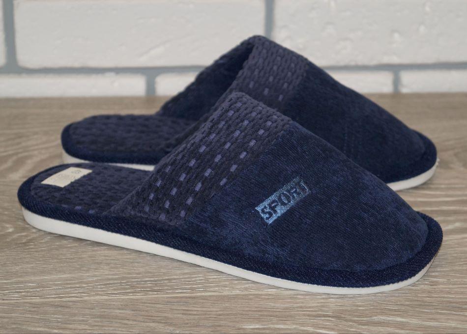 Тапочки комнатные Elmob 42/43 р. 26 см Синий (30368-4243)