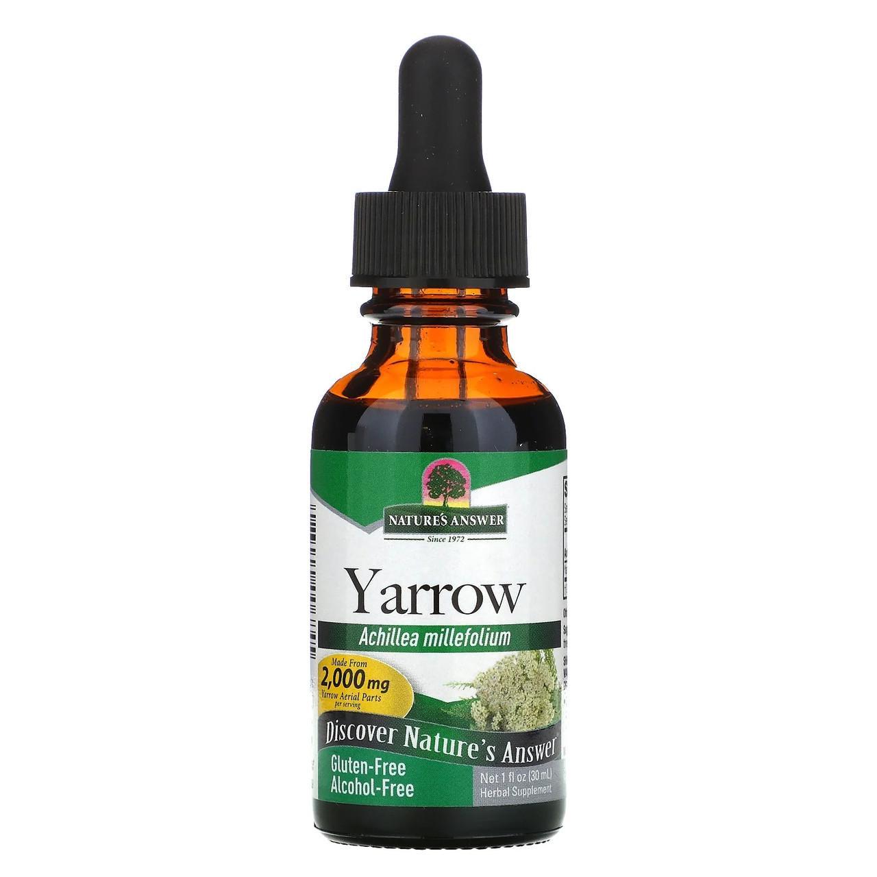 Деревій Nature's Answer Yarrow 2000 мг без спирту 30 мл