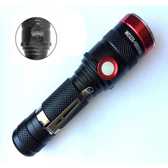 Фонарь ручной X-Balog BL-736-T6 USB с фокусировкой и клипсой (1062724717) - фото 8 Фонарь ручной X-Balog BL-736-T6 USB с фокусировкой и клипсой (1062724717) - фото 8