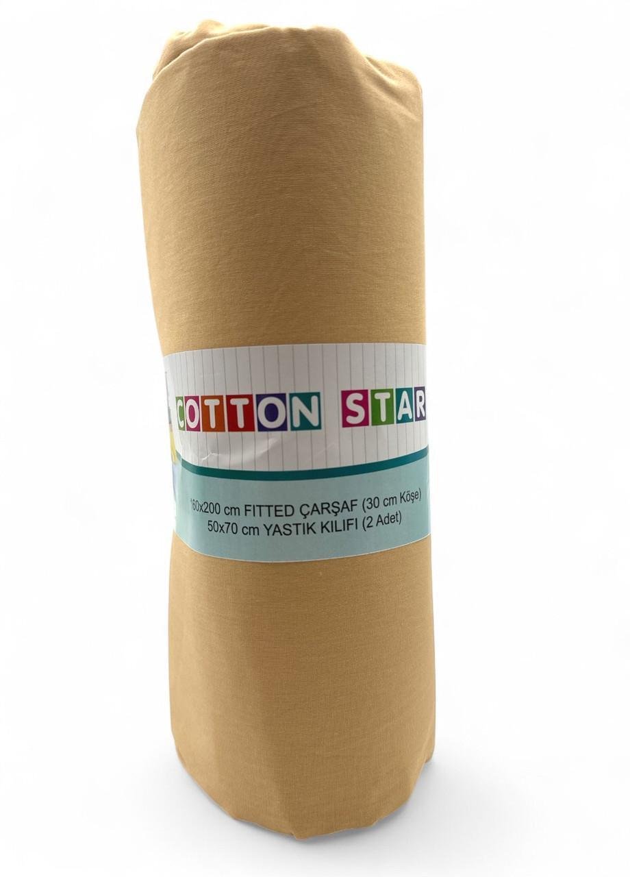 Комплект постільної білизни Cotton Star 1 простирадло/2 наволочки без підковдри Бежевий (2740754896) - фото 1 Комплект постільної білизни Cotton Star 1 простирадло/2 наволочки без підковдри Бежевий (2740754896) - фото 1