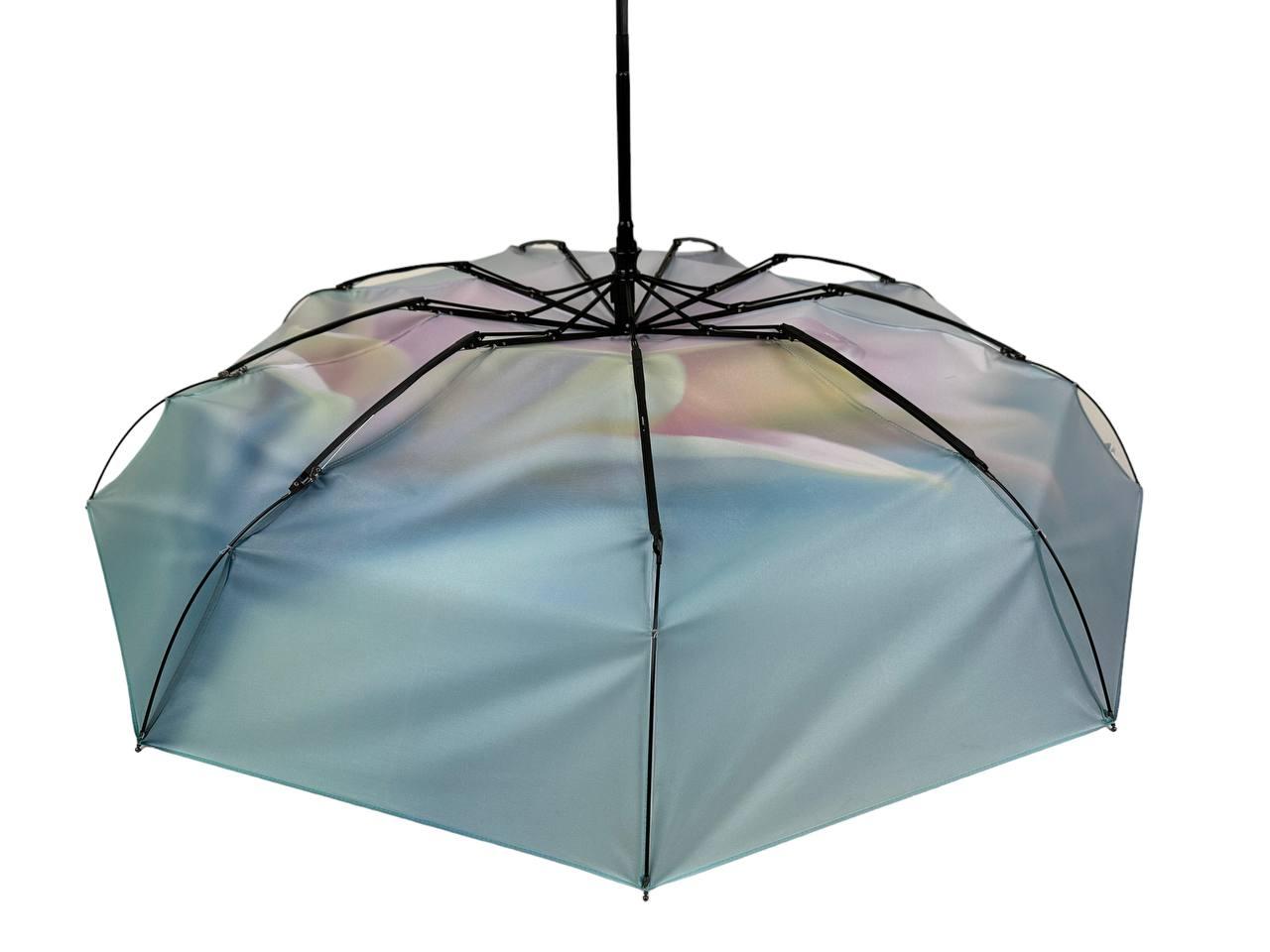 Зонт женский автомат Rain Flower цветочный принт в подарочной упаковке с платком (01030-6) - фото 8