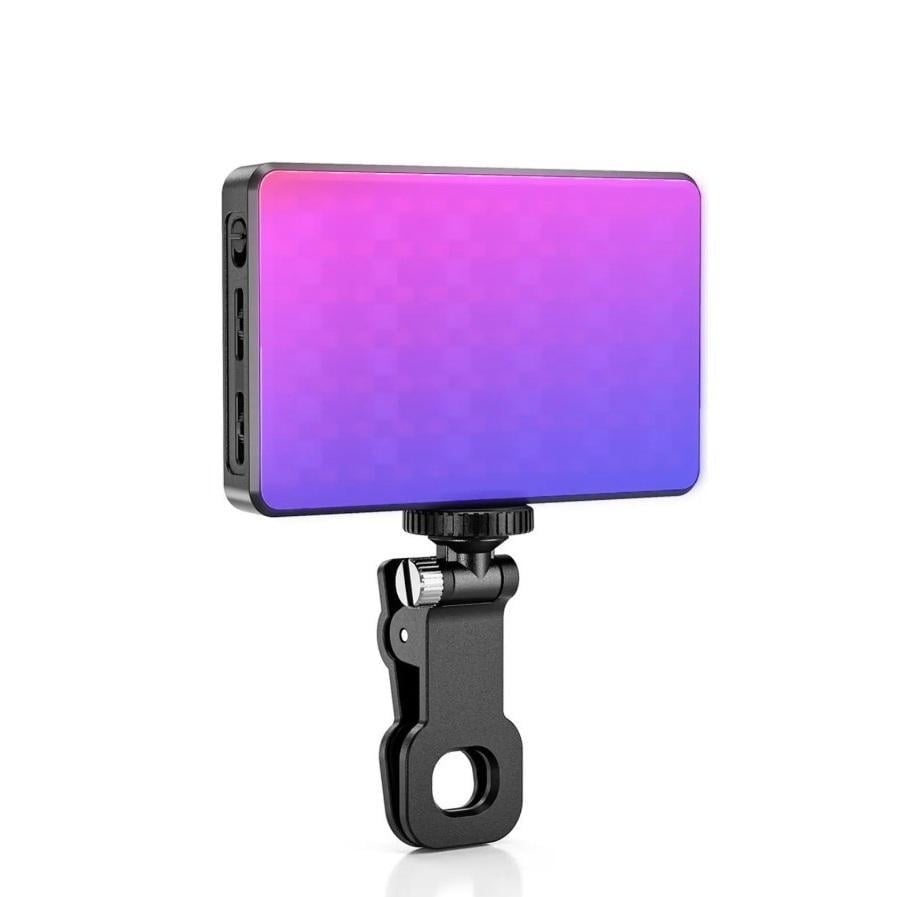 Лампа светодиодная аккумуляторная RGB прямоугольная на прищепке 12,5х7,3 см (29662472)