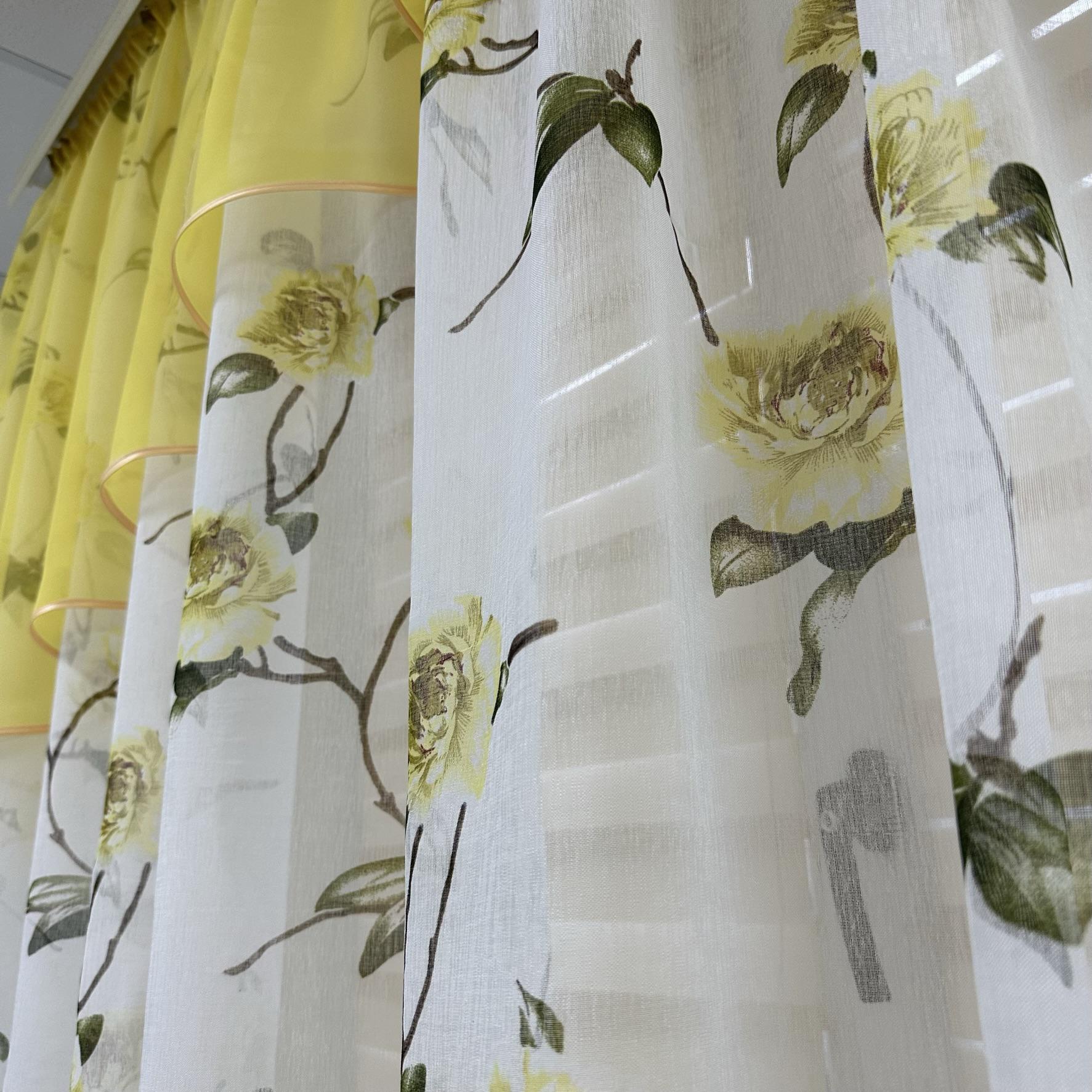 Занавеска на кухню TG Home №410 Желтый (410-16) - фото 5