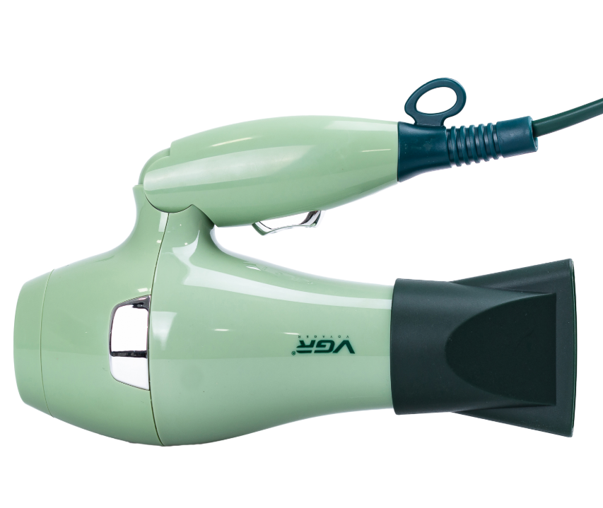 Фен для волосся дорожній VGR V-432 з концентратором Зелений (29871266) - фото 4