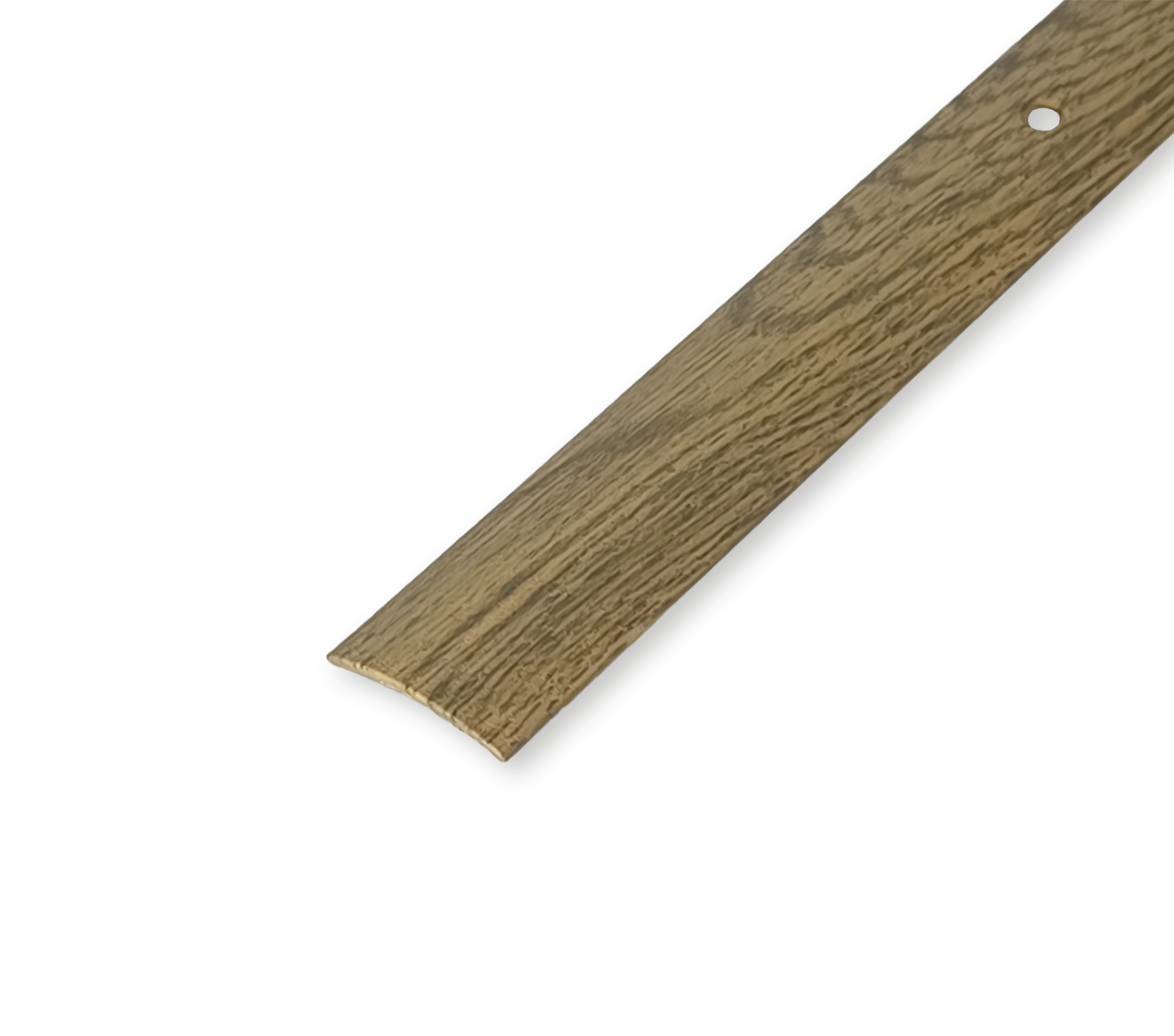 Поріжок EURO CONCEPT алюмінієвий гладкий БРП-002 декорований 30x4 мм 2700 мм Дуб бурий