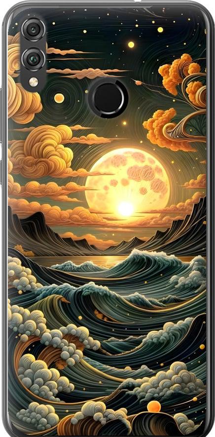 Чехол на Huawei Honor 8X Арт волны (6332t-1596-42517)