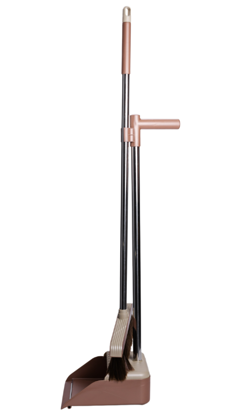 Набір для збирання щітка та совок з довгою ручкою 101 см Коричневий - фото 5