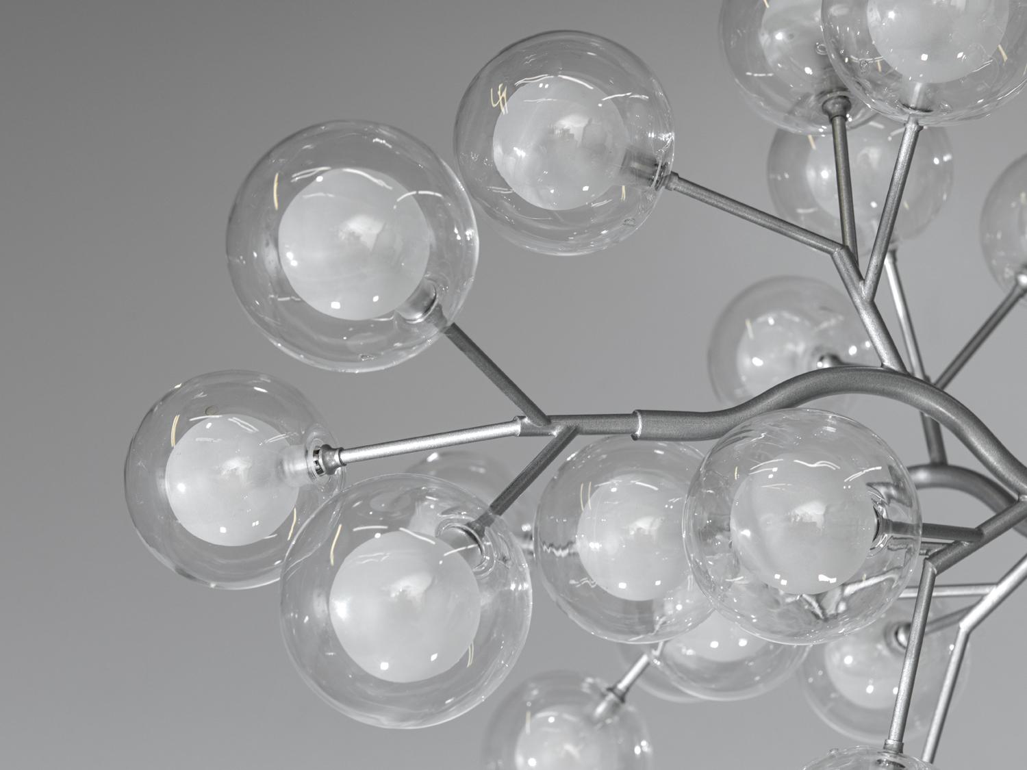 Люстра подвесная Светлячок 45 ламп Хром сатин (886-45B SL) - фото 5 Люстра подвесная Светлячок 45 ламп Хром сатин (886-45B SL) - фото 5