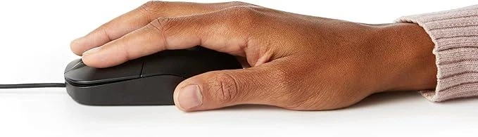 Миша комп’ютерна дротова Amazon Basics USB оптична 1000 DPI Чорний - фото 3 Миша комп’ютерна дротова Amazon Basics USB оптична 1000 DPI Чорний - фото 3