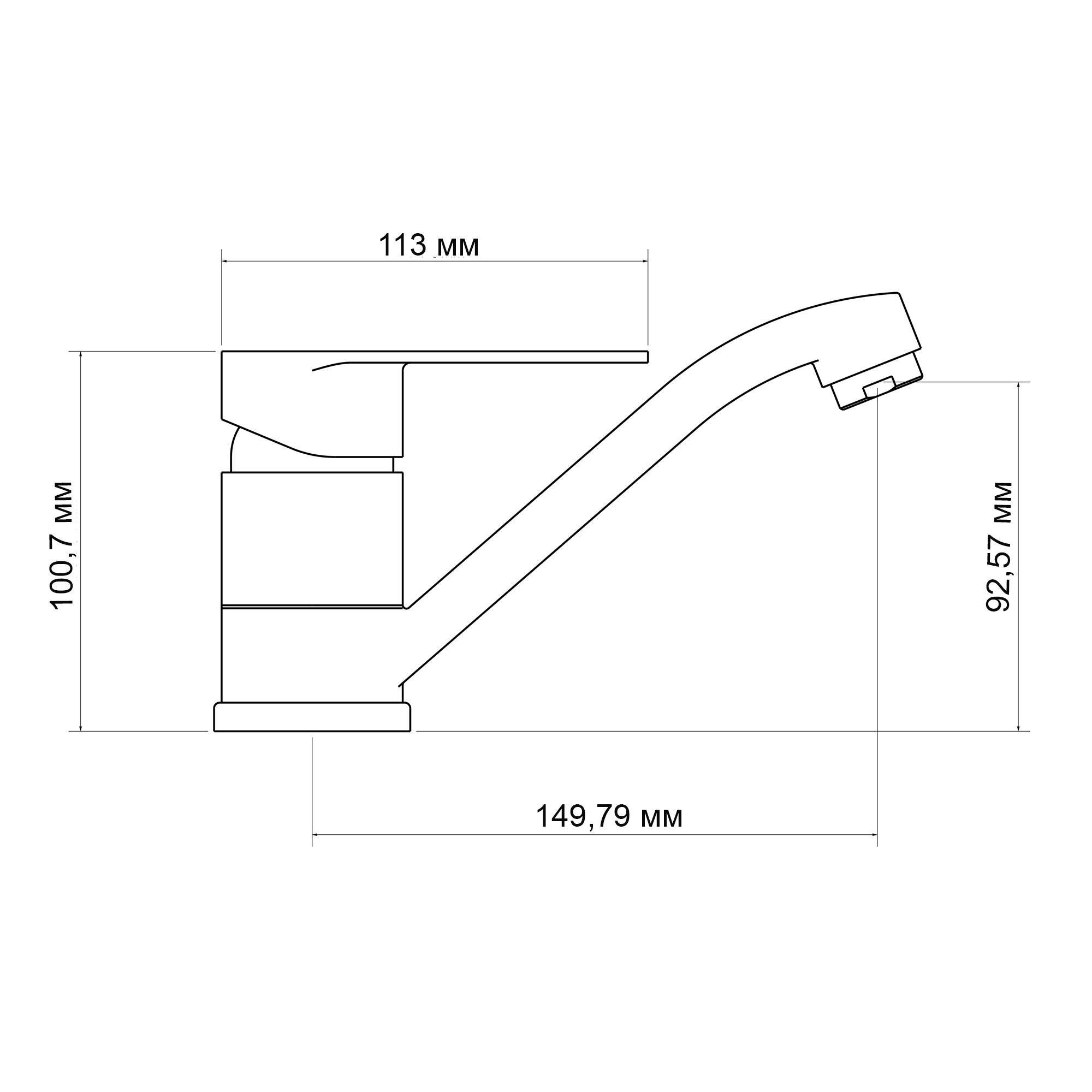 Смеситель для кухни Lidz Tani 002M k40 LDTAN002MCRM44967 Chrome (LDTAN002MCRM44967) - фото 2