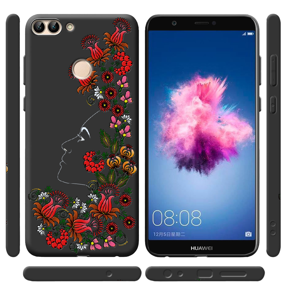 Чехол Boxface Huawei P Smart 3D Ukrainian Muse Чорний силікон (32669-bk64-41523) - фото 2