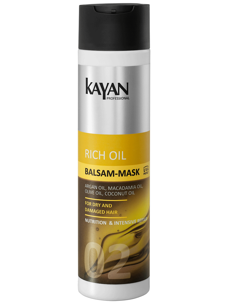 Бальзам-маска Kayan Professional Rich Oil для сухого та пошкодженого волосся 250 мл (5906660407041)