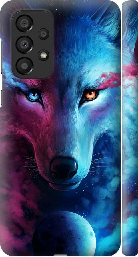 Чохол на Samsung Galaxy A33 5G A336B Арт-вовк (3999m-2584-42517)