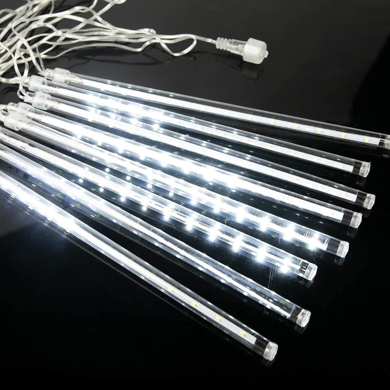 Гирлянда уличная Метеоритный дождь 192 LED 8 трубок 30 см Blue (1754819773)