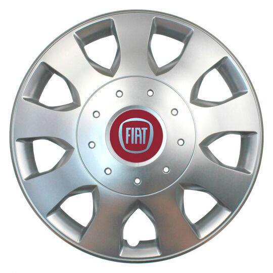 Автомобильные колпаки SKS 400 R16 с логотипом Fiat 4 шт. Серебристый