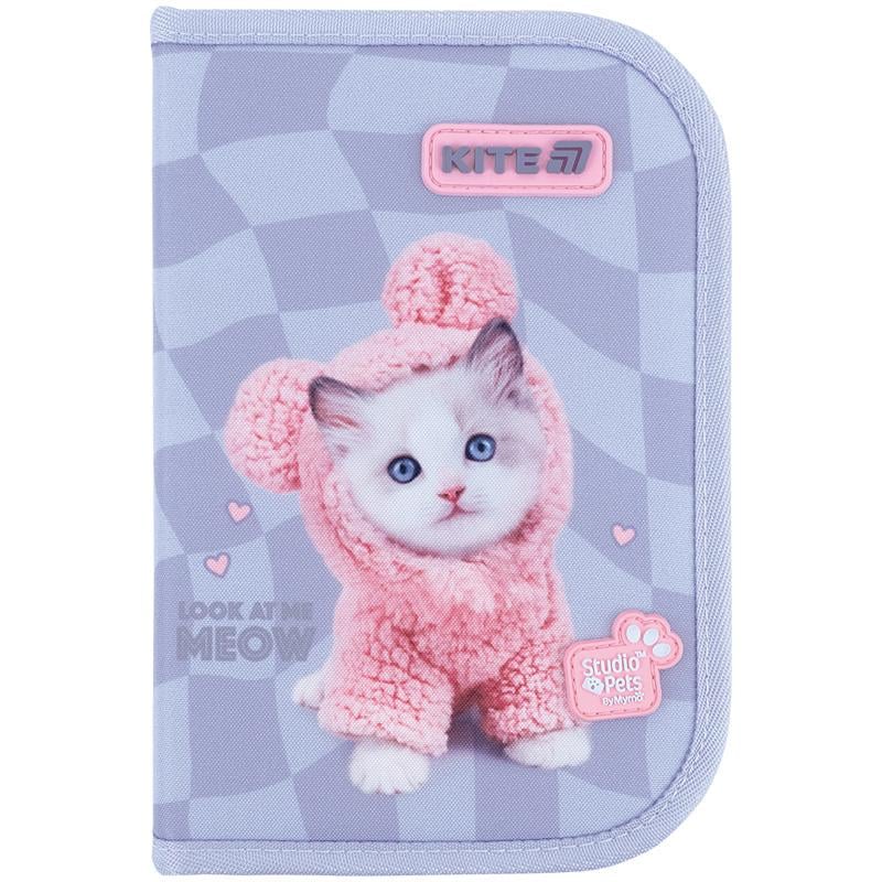 Пенал школьный KITE Studio Pets SP26-622 1 отделение/2 отворота без наполнения (13311012)