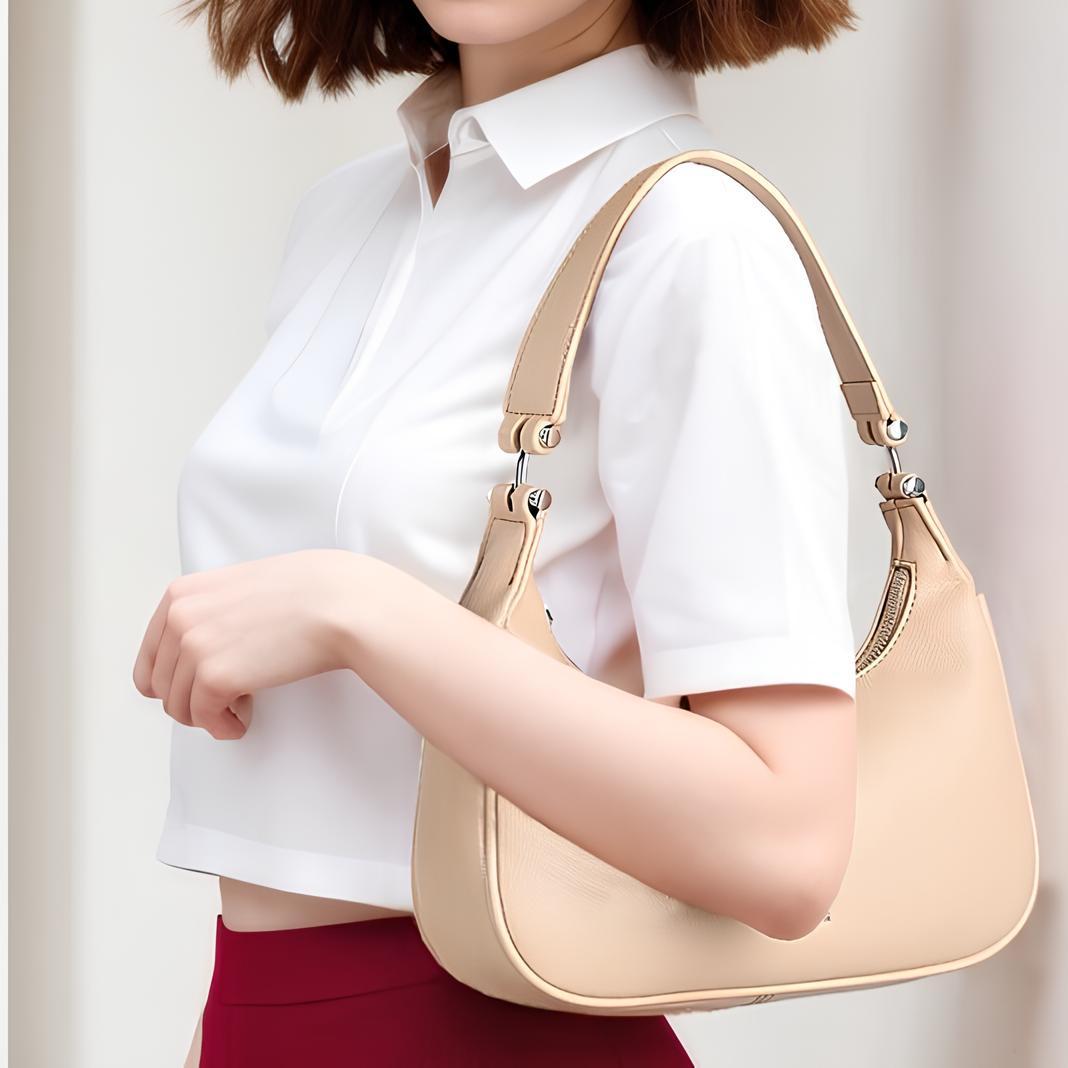 Жіноча сумка Alex&Mia з одним відділенням на блискавці Бежевий (CD-9128) - фото 8 Жіноча сумка Alex&Mia з одним відділенням на блискавці Бежевий (CD-9128) - фото 8