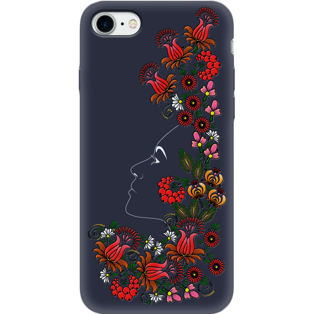 Чехол BoxFace Apple iPhone 7/8 SE  2020 3D Ukrainian Muse Синий силикон (26205-bk64-35448)