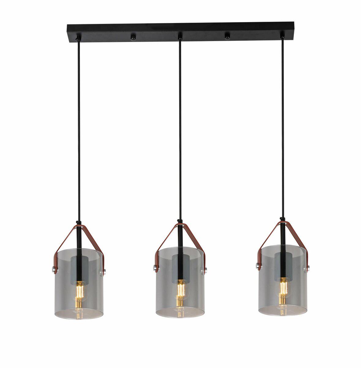 Люстра подвесная в стиле Лофт Light House SRS-20404/3L серый плафон Matte Black