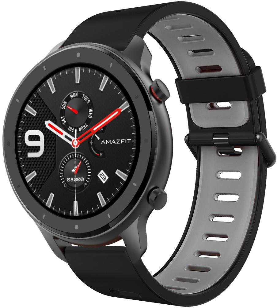 Ремешок Traf для Amazfit GTR 47 мм Black/Grey (28923)
