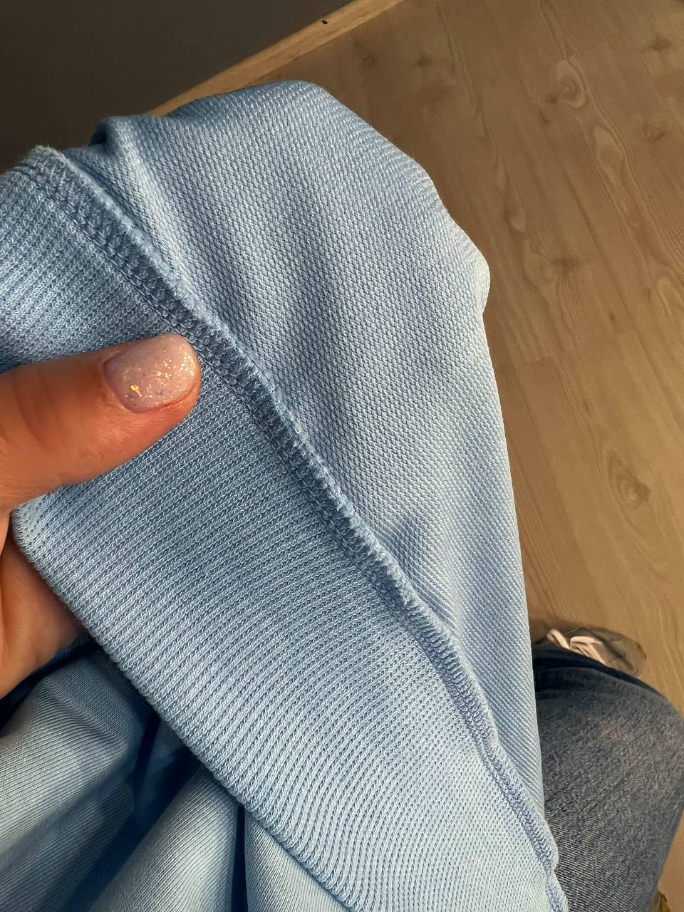 Світшот жіночий MY CITY 3044 широкий дуже вільного крою OS Блакитний (1713) - фото 3 Світшот жіночий MY CITY 3044 широкий дуже вільного крою OS Блакитний (1713) - фото 3