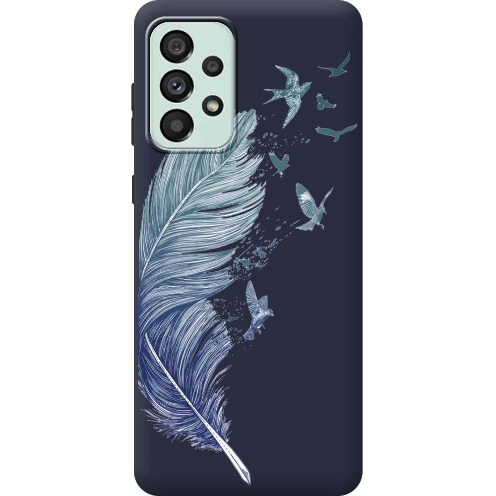 Чехол BoxFace Samsung Galaxy A33 5G (A336) Feather Синий силикон (44140-cc38-44169)