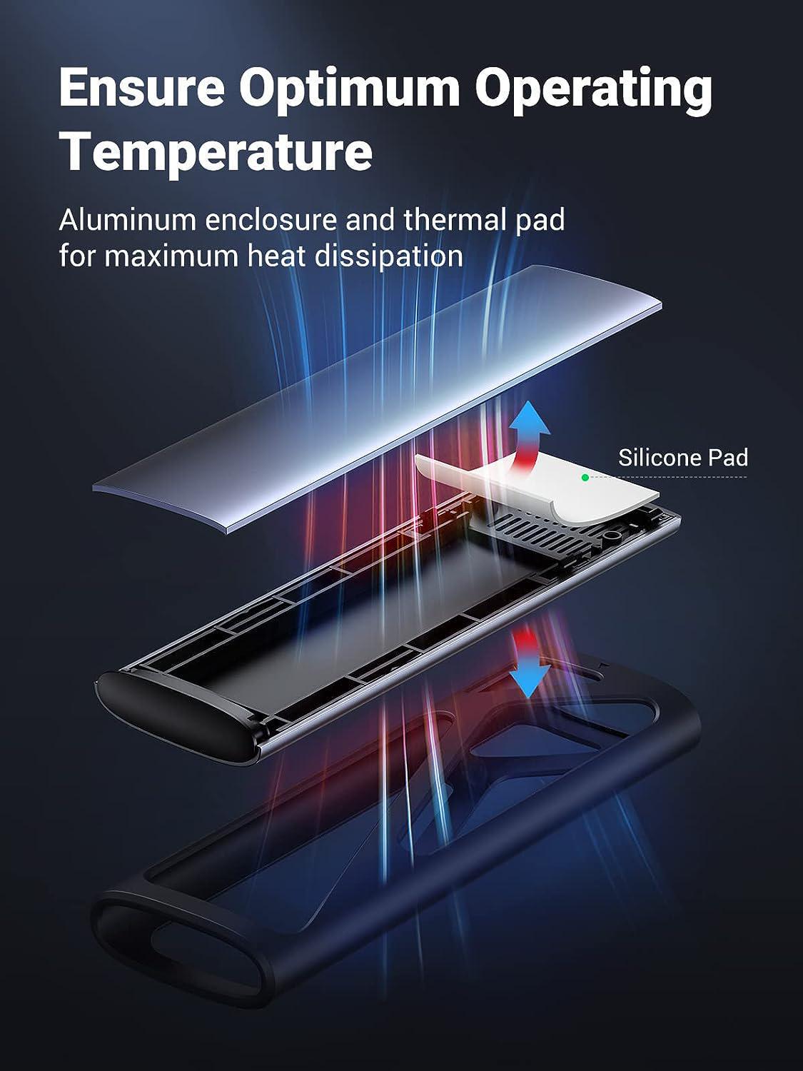 Корпус UGREEN для M.2 NVME та SATA SSD дисків 10 Гбіт/с з кабелями M та B&M 2280/2230/ 2242/2260 для PCI-e та NGFF Сірий (90264) - фото 3 Корпус UGREEN для M.2 NVME та SATA SSD дисків 10 Гбіт/с з кабелями M та B&M 2280/2230/ 2242/2260 для PCI-e та NGFF Сірий (90264) - фото 3
