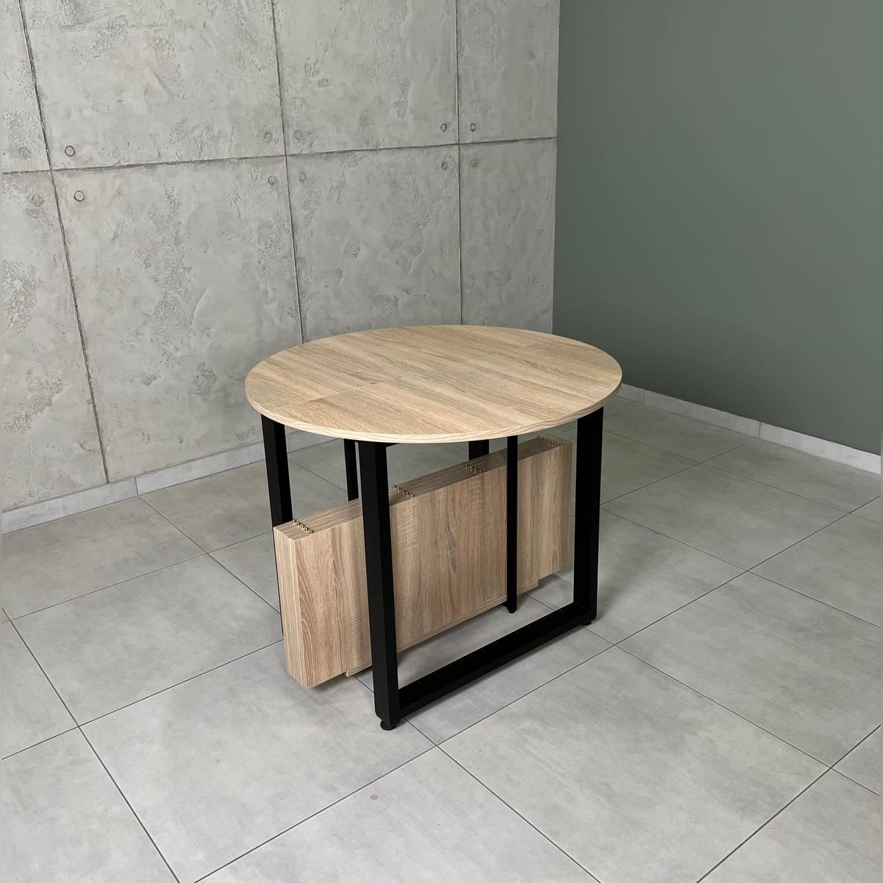 Обідній стіл розсувний LONG 2,9 м Дуб Сонома/Чорний (УТП019240) - фото 2 Обідній стіл розсувний LONG 2,9 м Дуб Сонома/Чорний (УТП019240) - фото 2