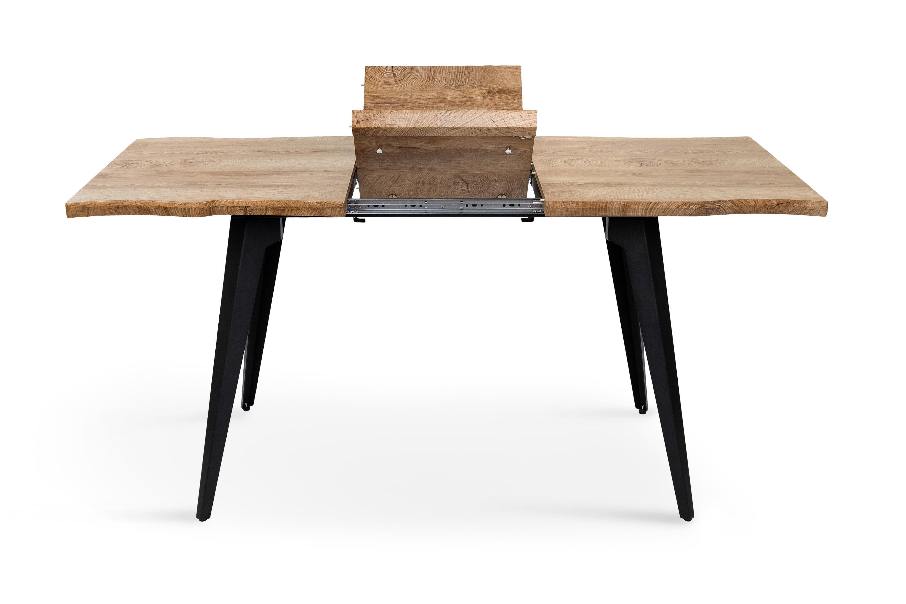 Обеденный стол Грейс Лагуна искусственный шпон МДФ 1200/1600х800х760 мм Черный (GAА0055441) - фото 3