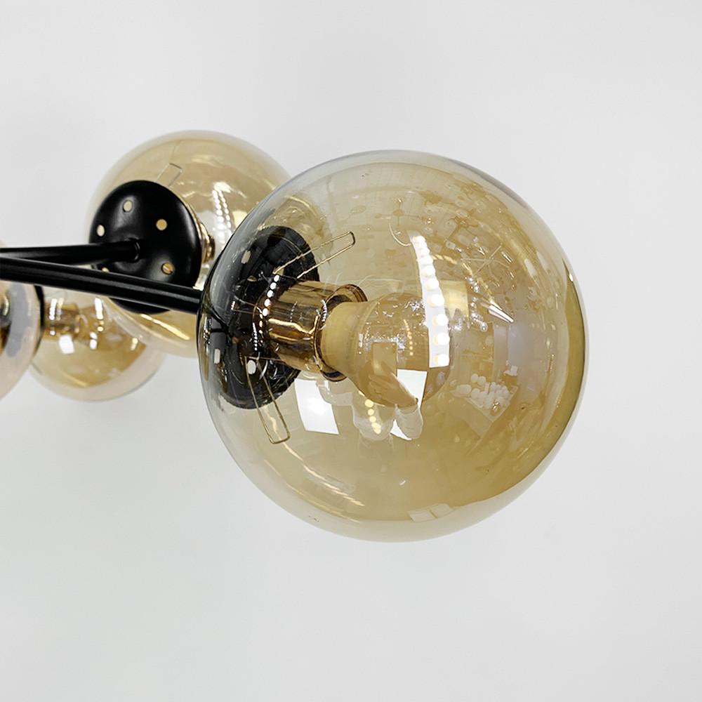 Люстра с поворотными веточками на 15 янтарных плафонов Черный (K 21/15 BK+AM) - фото 5 Люстра с поворотными веточками на 15 янтарных плафонов Черный (K 21/15 BK+AM) - фото 5