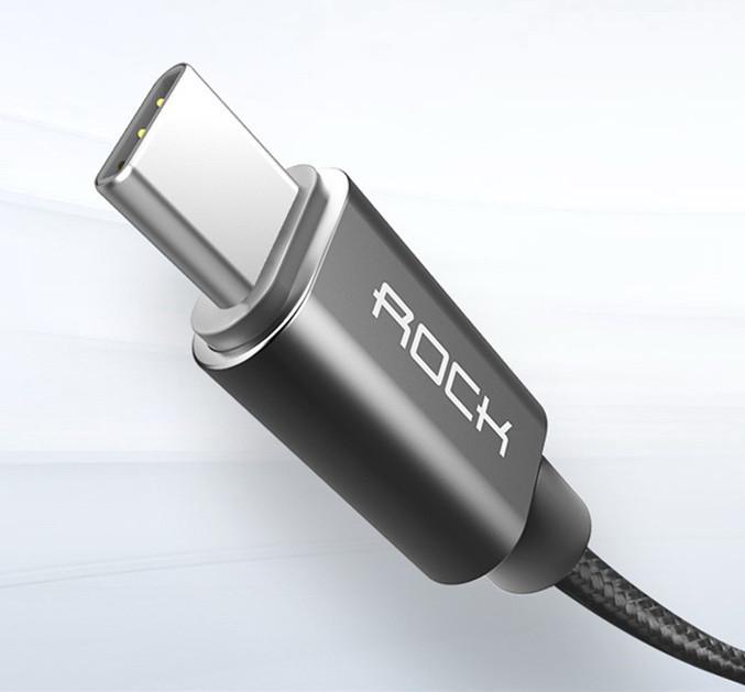Кабель Rock USB - Type C 2 м Tarnish (3A QC3.0) - фото 5