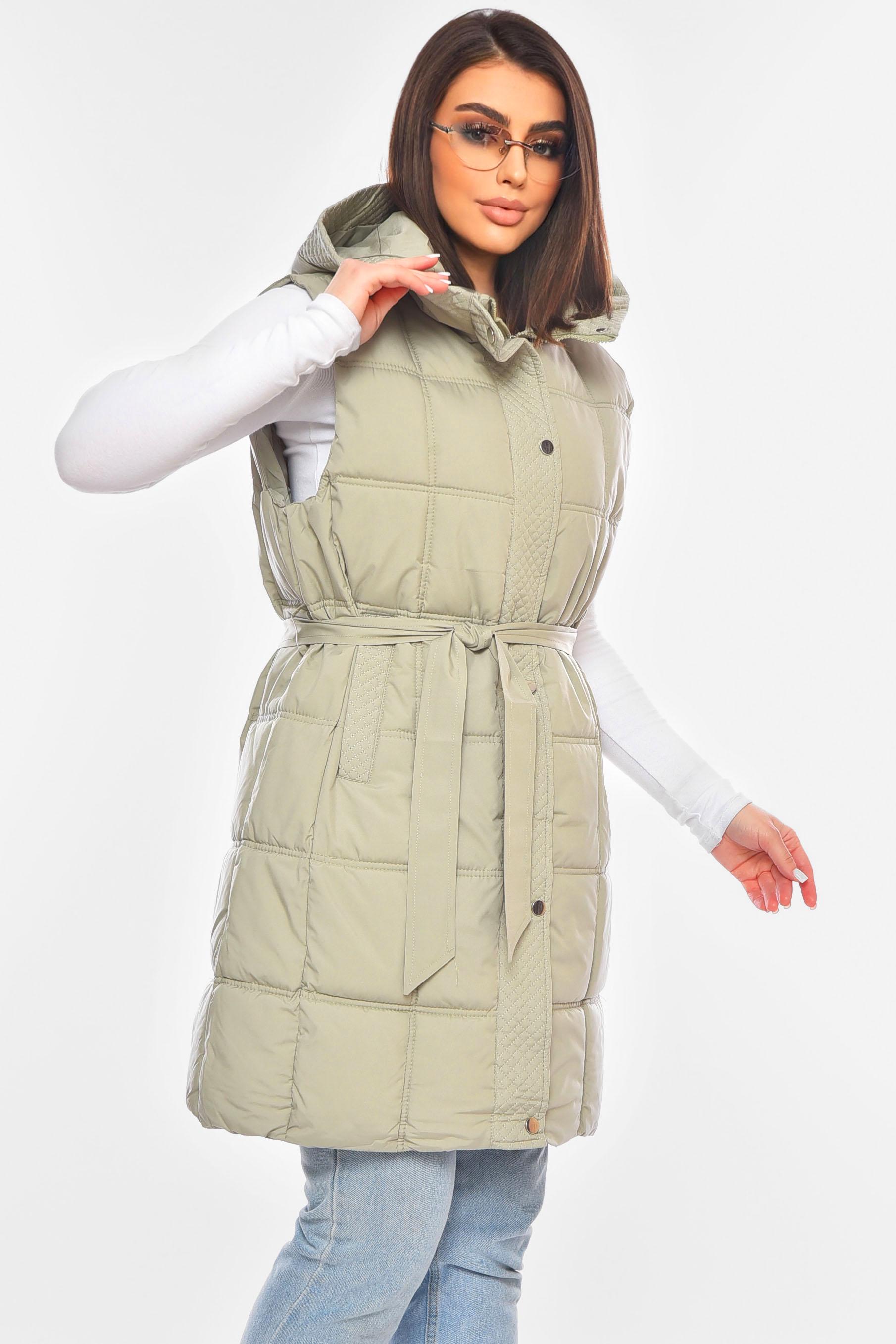 Жилетка жіноча батальна 200313 7XL Оливковий - фото 2