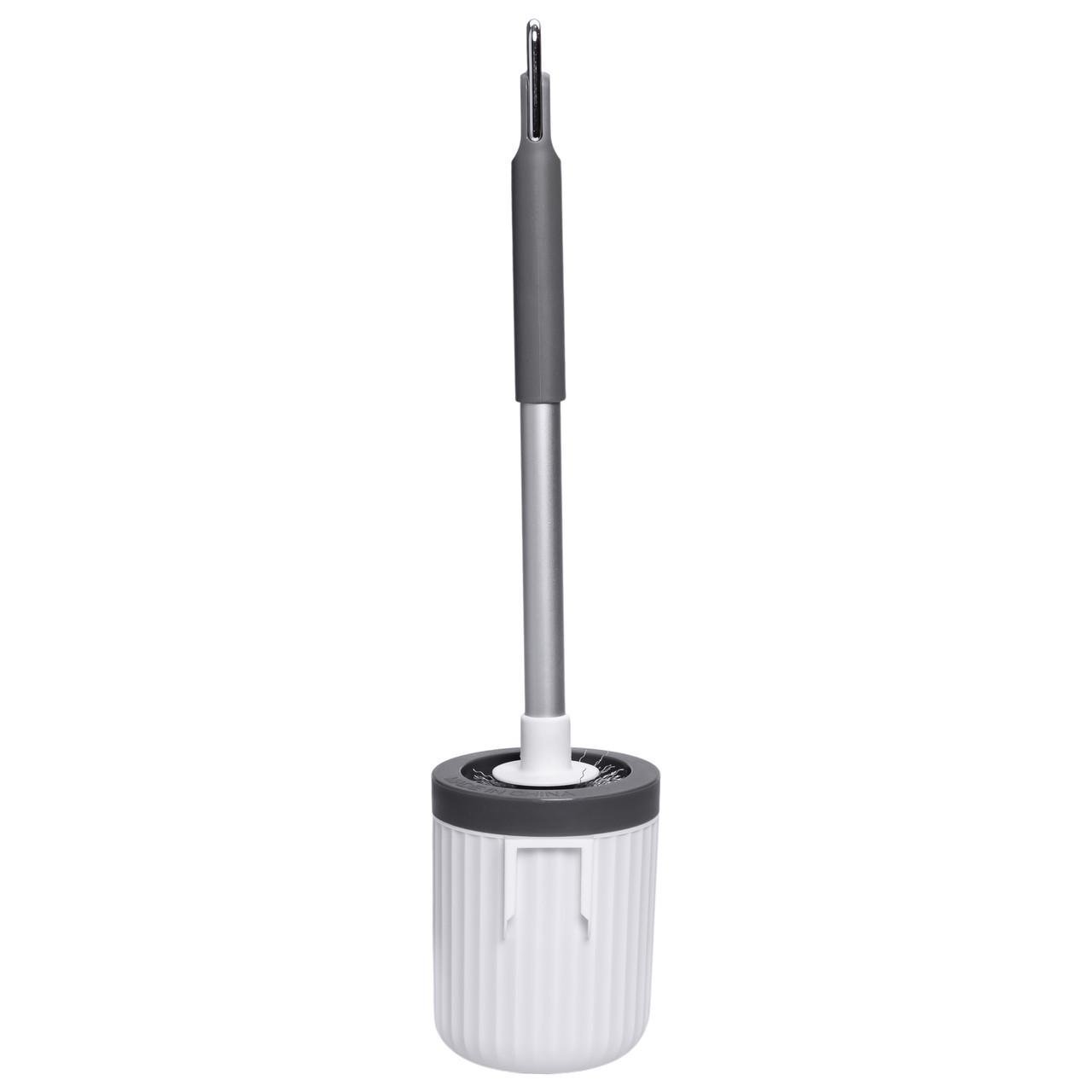 Ершик для чистки туалета с подставкой HP-35015-29G 48 см Серый (A-035253) - фото 2 Ершик для чистки туалета с подставкой HP-35015-29G 48 см Серый (A-035253) - фото 2