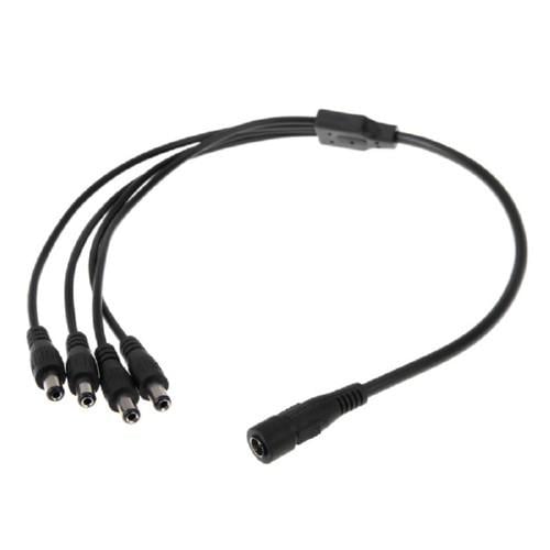 Сплиттер-разветвитель питания для CCTV 1x4 5,5x2,1 мм 40 см Black (312621) Сплиттер-разветвитель питания для CCTV 1x4 5,5x2,1 мм 40 см Black (312621)