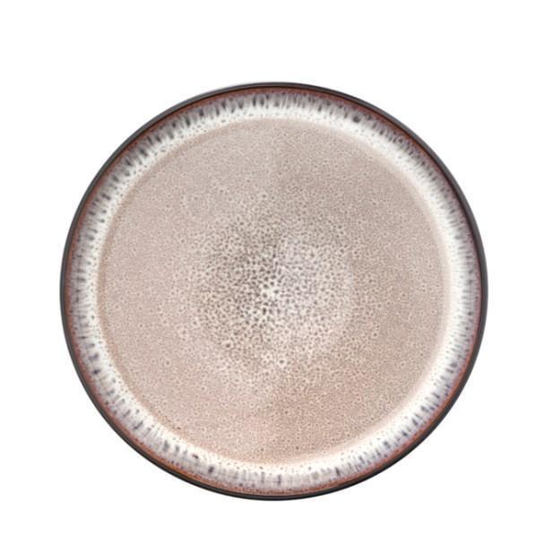 Тарелка обеденная Ardesto Bolzano d 26,6 см керамика Черно-коричневый (AR2927BB)