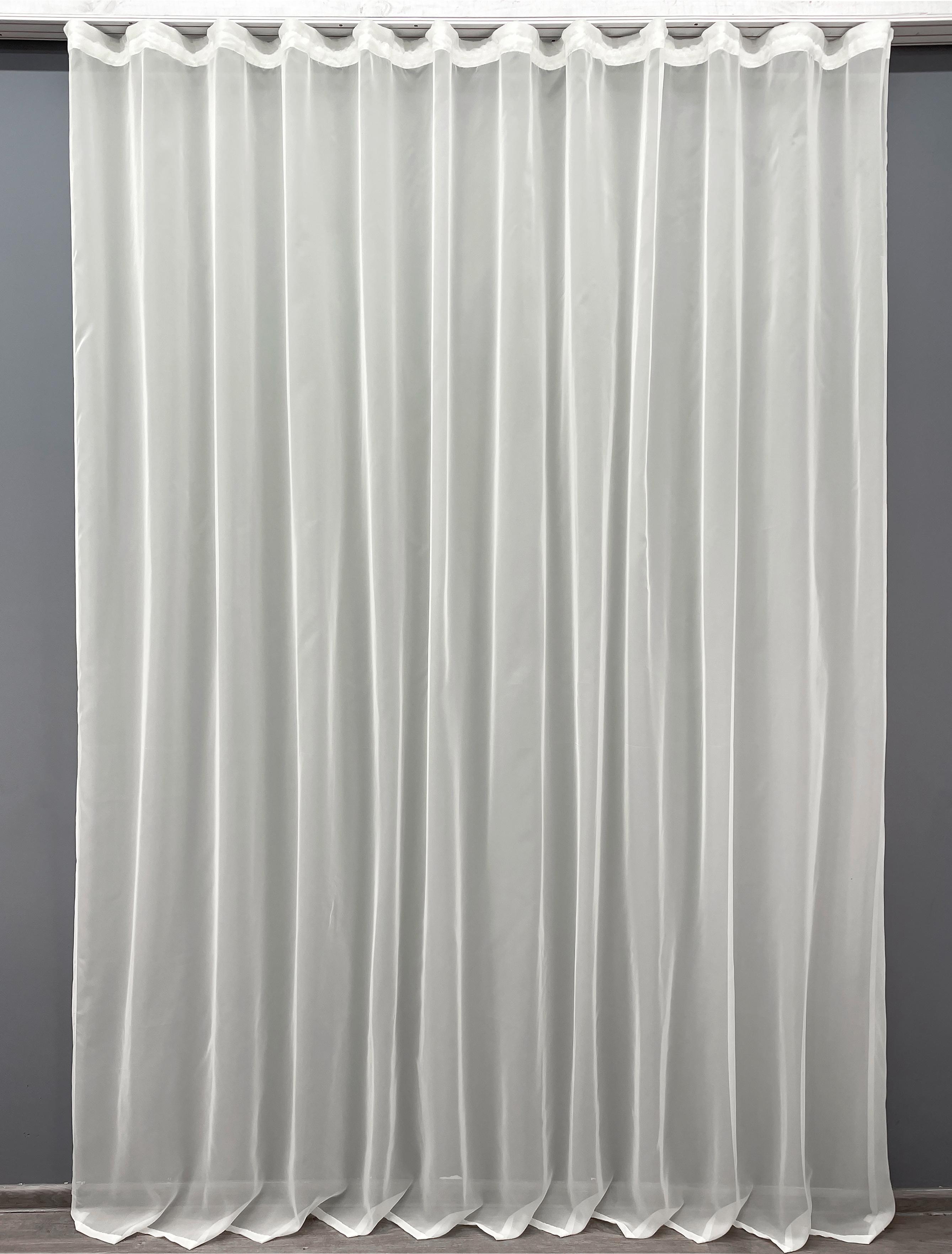 Тюль VR-Textil Н105 шифон 300х270 см Молочний (41-056)