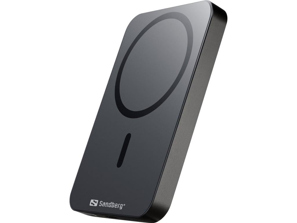 Повербанк Sandberg Mag Wireless 5000 mAh 20W Black (420-96) - фото 2 Повербанк Sandberg Mag Wireless 5000 mAh 20W Black (420-96) - фото 2