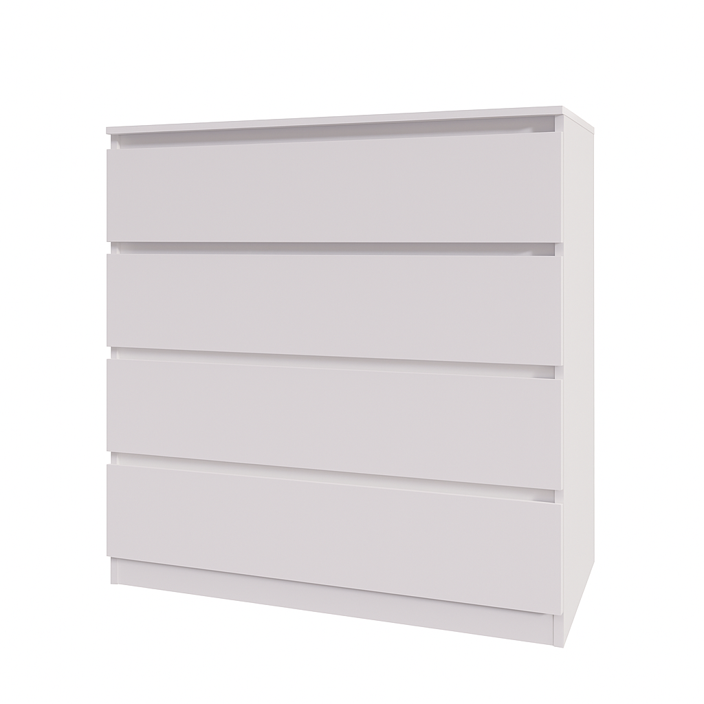 Комод MEBEX на 4 шухляди 100х40х100 см Білий (VM4B1000WH)