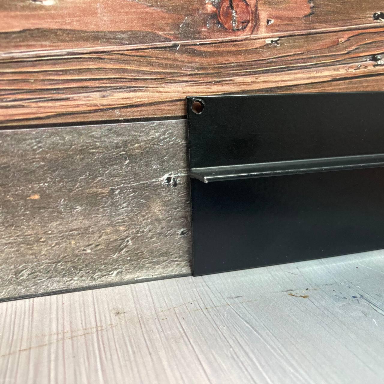 Плинтус универсальный встраиваемый под гипсокартон Профіль Центр Best Deal 2У/30х20 мм эффект парящей стены 2,5 м Черный матовый (5БД2У3020255) - фото 8 Плинтус универсальный встраиваемый под гипсокартон Профіль Центр Best Deal 2У/30х20 мм эффект парящей стены 2,5 м Черный матовый (5БД2У3020255) - фото 8