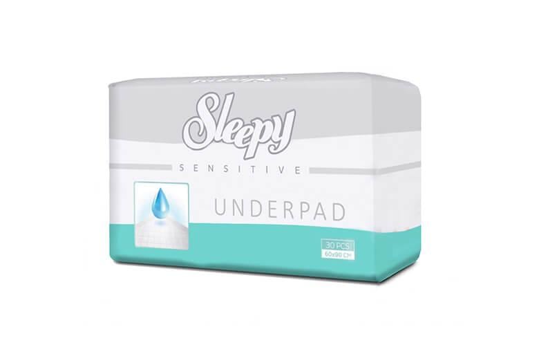 Пелюшки гігієнічні Sleepy Sensitive Underpad 60х90 см №30 (000005910) - фото 2 Пелюшки гігієнічні Sleepy Sensitive Underpad 60х90 см №30 (000005910) - фото 2