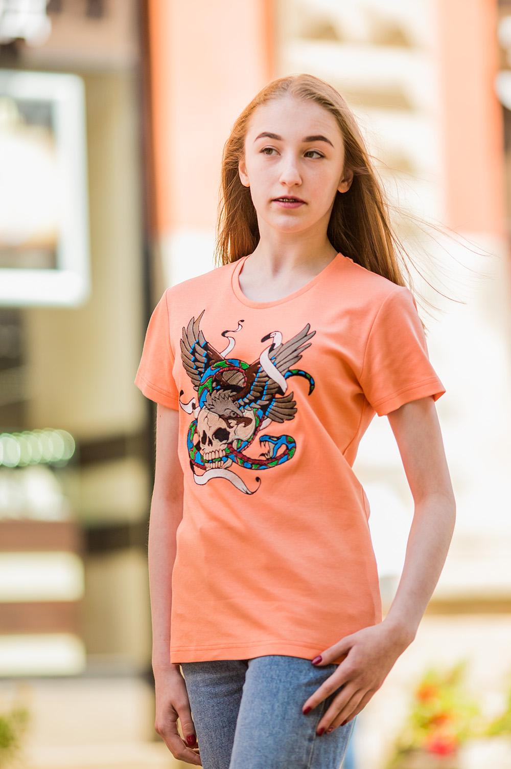 Футболка з вишивкою BATIAR Череп та орел. - фото 2 Футболка з вишивкою BATIAR Череп та орел. - фото 2