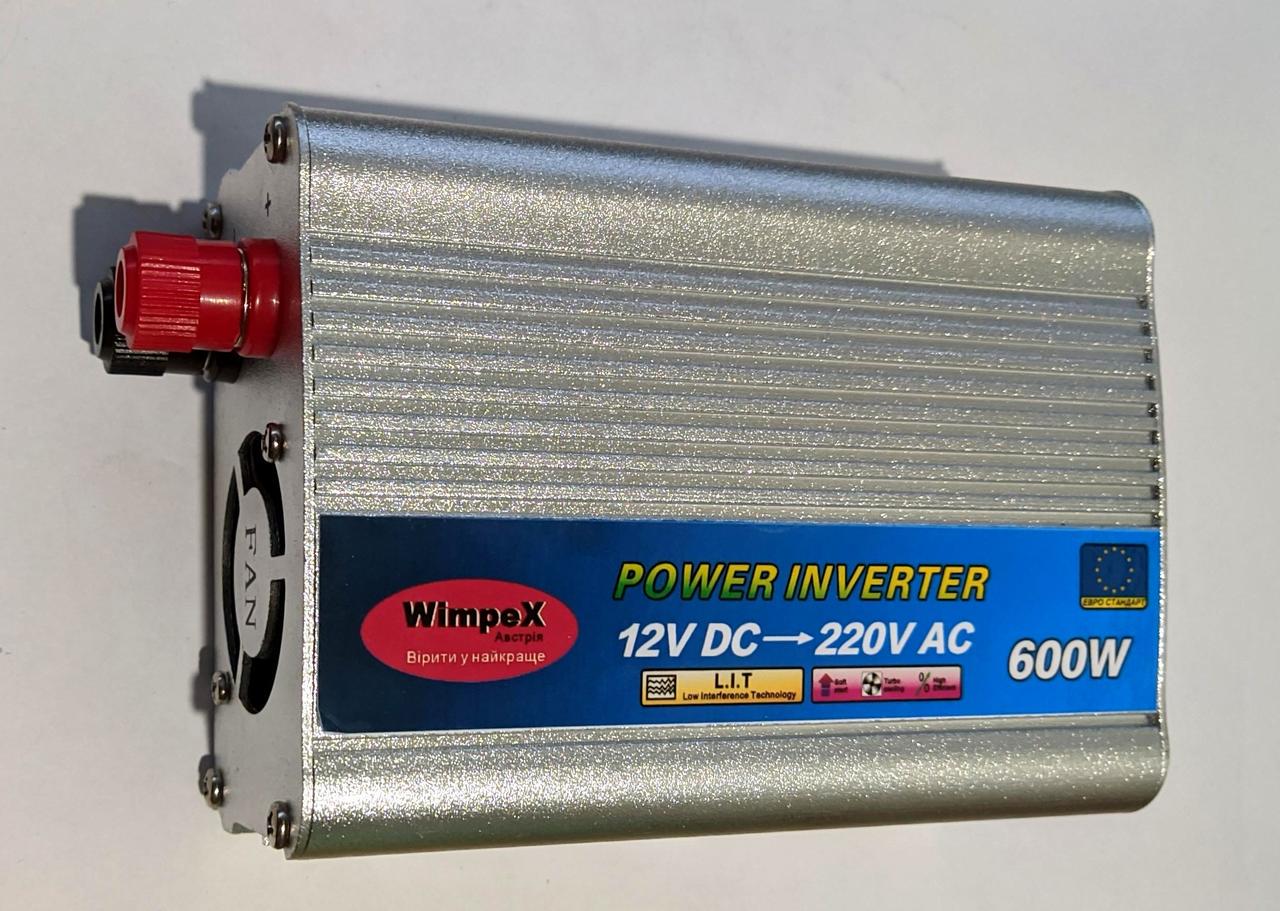Автомобільний інвертор Wimpex 12V 220V 600W (000045339) Автомобільний інвертор Wimpex 12V 220V 600W (000045339)