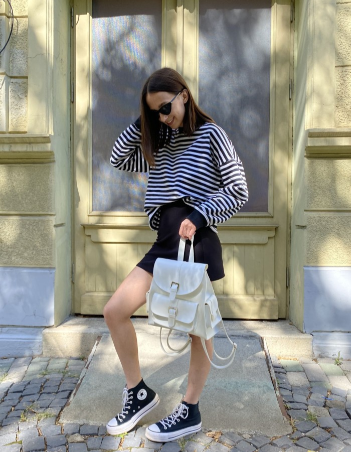 Рюкзак жіночий Next Level Bags з екошкіри 27х10х30 см Білий (02-1843)