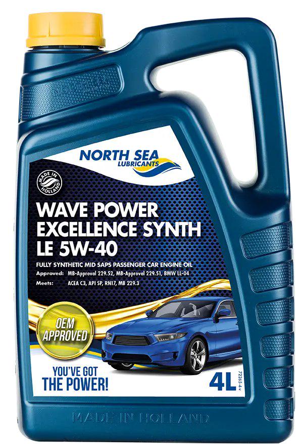 Моторное масло WAVE POWER EXCELLENCE SYNTH LE 5W-40 4 л (27558040)