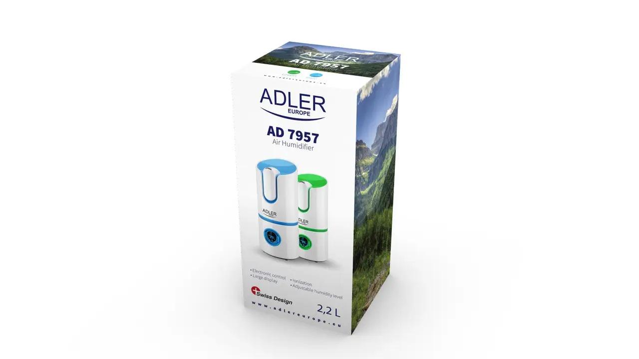 Зволожувач повітря Adler AD 7957 25 Вт Green (23688807) - фото 2 Зволожувач повітря Adler AD 7957 25 Вт Green (23688807) - фото 2