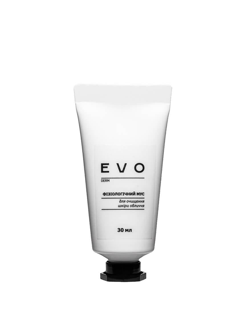 Фізіологічний мус для очищення шкіри обличчя EVO DERM 30 мл
