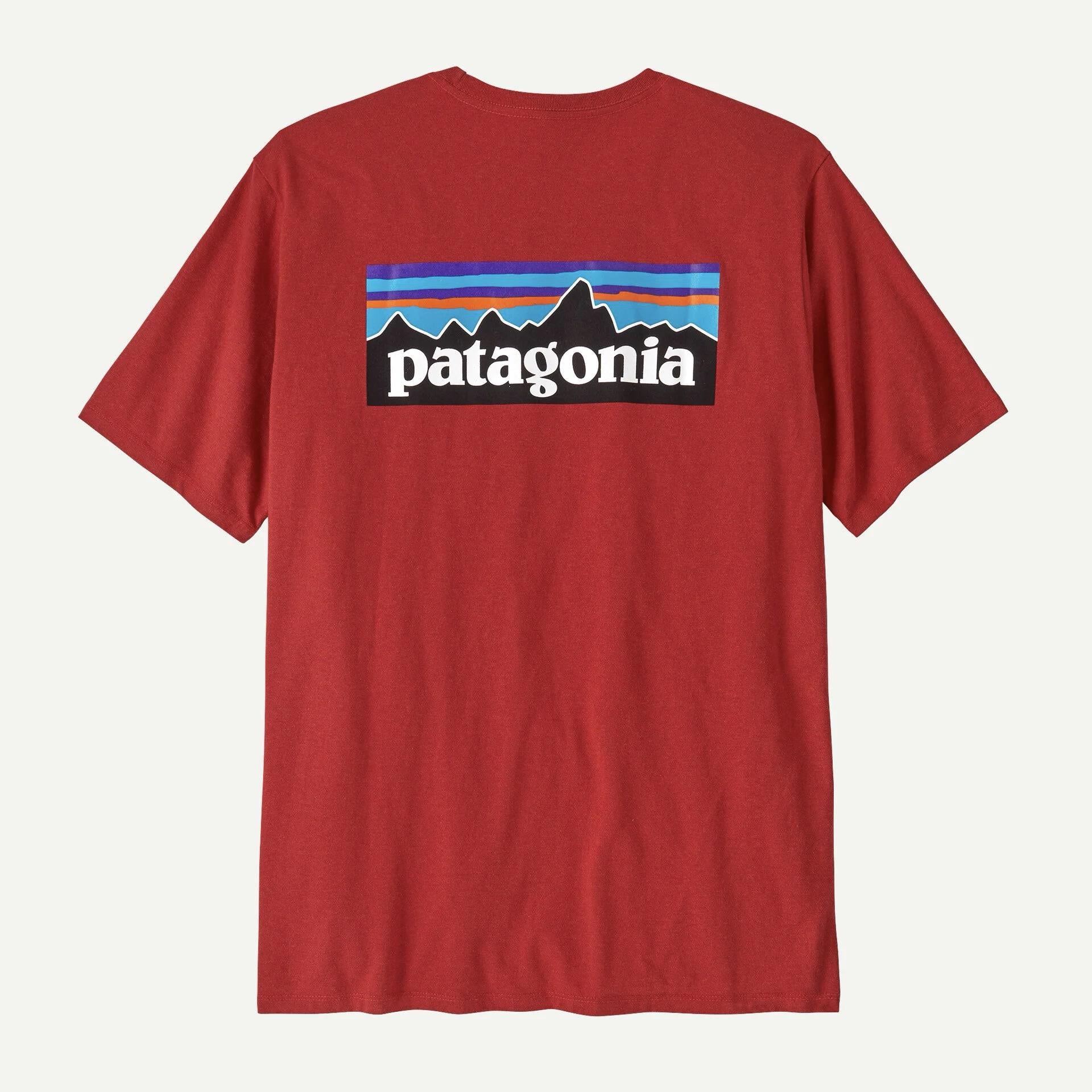 Футболка мужская хлопчатобумажная Patagonia Men's P-6 Logo Responsibili-Tee XL Красный (97002091)